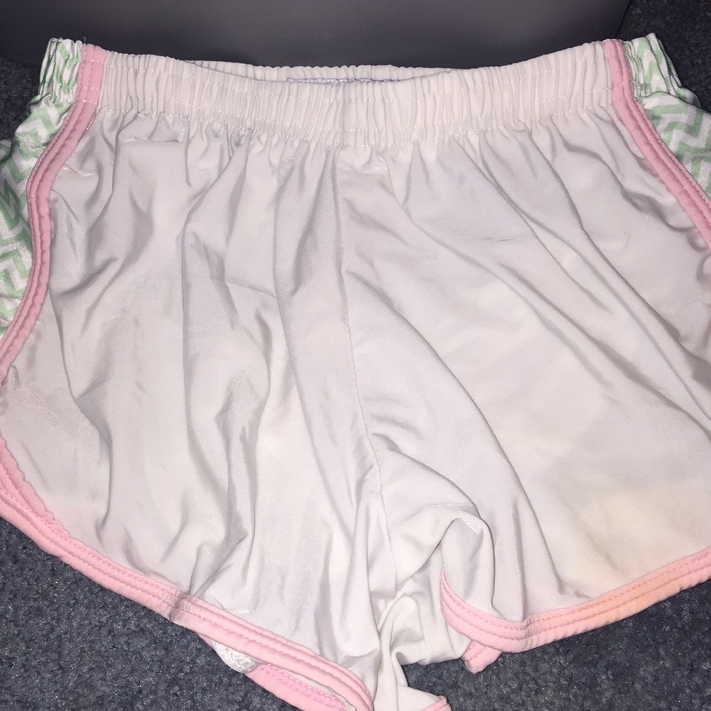 White Gym Shorts.